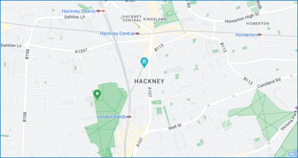 Map-of-hackney-london-area